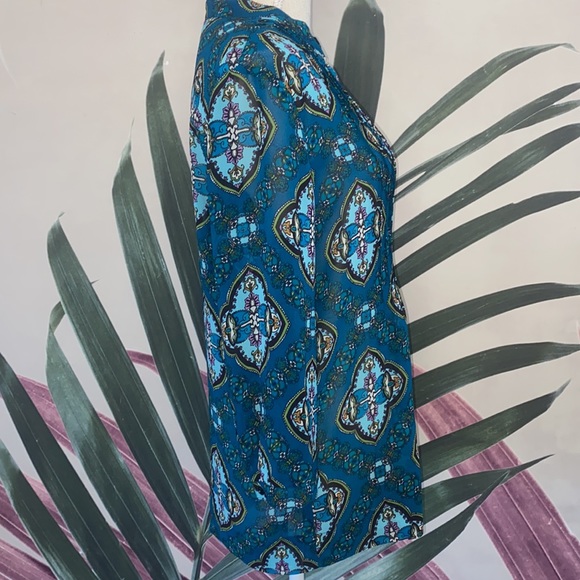 Charter Club Medallion 3/4 Sleeve Blouse - Picture 5 of 9